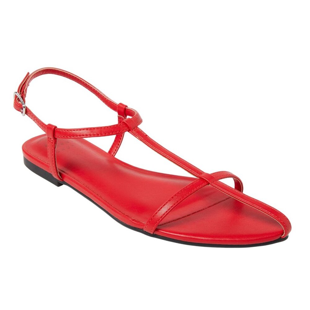 NWT A New Day Womens Mylah Ankle Strap Sandals 94159180 Red 7M